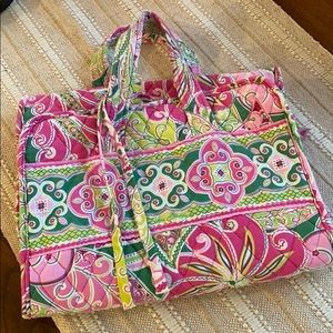 Vera Bradley cosmetic toiletry travel case
